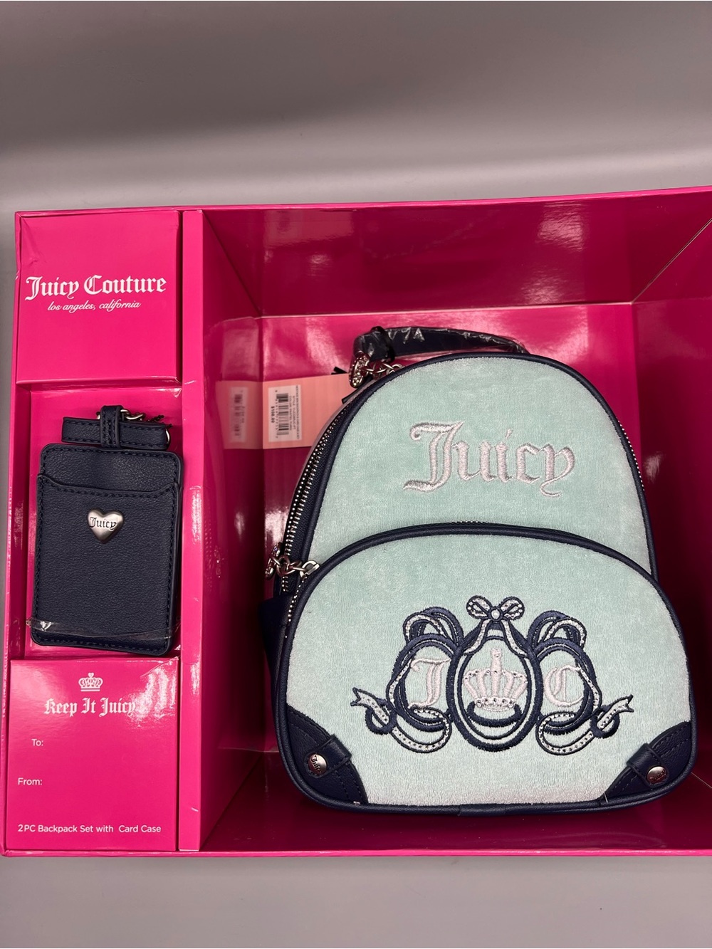 Juicy couture backpack gift set
